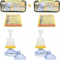 Yellow Travel Kit 2 Pack - Portable Suction Rescue Device, First Aid Kit for Kids and Adults, Portable Airway Suction Device for Children and Adults - Image 2