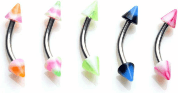 110 PCS Body Jewelry Piercing Eyebrow Navel Belly Tongue Lip Bar Ring 22 Styles - Image 9