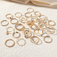 Gold Knuckle Rings Set for Women Stackable Joint Finger Midi Rings Dainty Cubic Crystal Zirconia Simple Hollow Twist Cute Rings Pack Jewelry Gift - Image 6