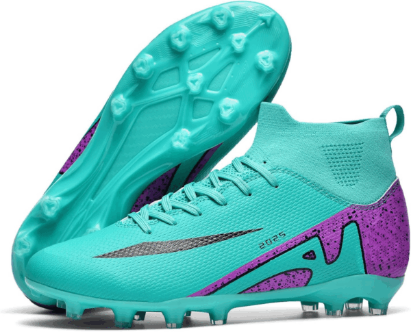 Soccer Cleats for Mens Womens Indoor Soccer Shoes Unisex Baseball Turf Shoes Youth Rugby Shoes Adult AG FG TF Football Boots Wide Training Sneaker - Image 4