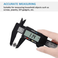 Digital Caliper,  0-6" Calipers Measuring Tool - Electronic Micrometer Caliper with Large LCD Screen, Auto-Off Feature, Inch and Millimeter Conversion - Image 7