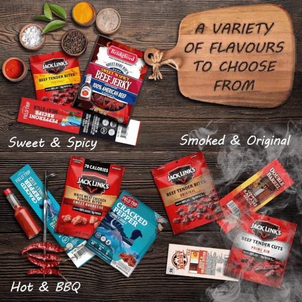 Beef Jerky Gift Baskets for Men - Dad Gifts, Birthday Gifts for Men Who Have Everything with Beef Jerky Variety Pack - Mens Gifts, Dad Birthday Gift, Care Package for Men, Husband Birthday Gift By - Image 4