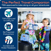 Keepgoing Travel First Aid Kit for Kids – 130 Pc. for Car, Home, Purse, Diaper Bag & Backpack with Latex-Free Bandages - Mini First Aid Kit Travel Size Tsa-Approved - Image 2