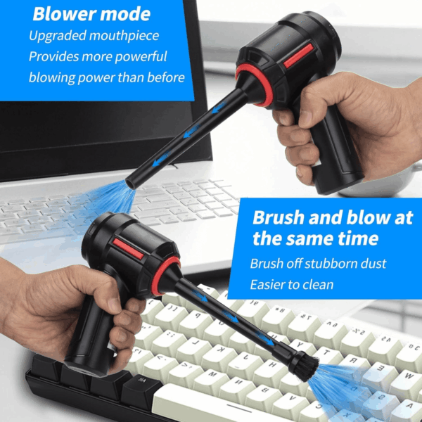 Air Duster - Computer Vacuum Cleaner - for Keyboard Cleaning- Cordless Canned Air- Powerful - Energy-Efficient(Air-01) - Image 2