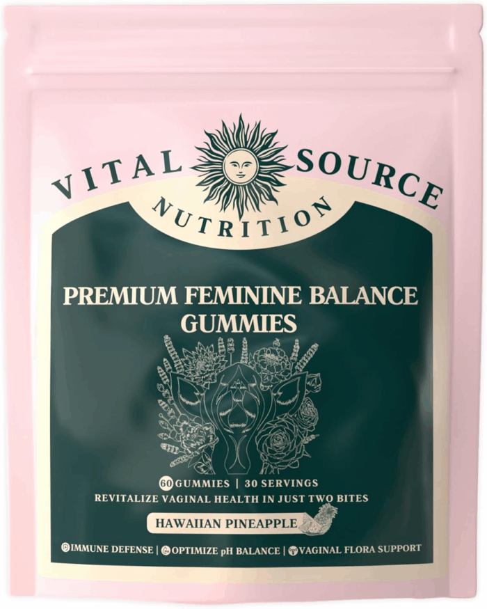 - Premium Feminine Balance Gummies - for Women’S Health & Wellness - Immune Support - Vegan, Gluten-Free - Hawaiian Pineapple - 60 Gummies - 30 Servings