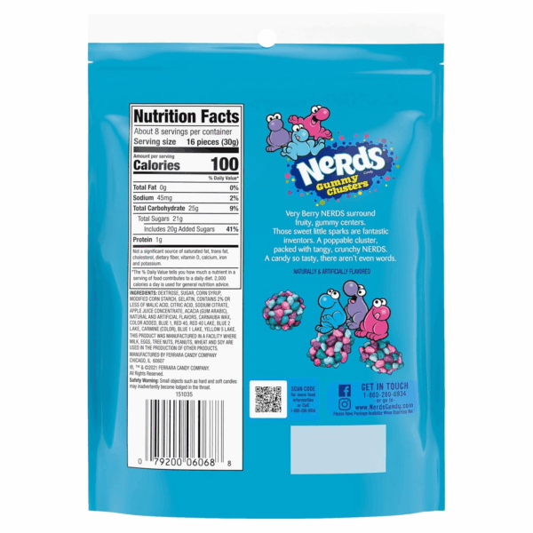 Gummy Clusters, Candy, Very Berry, Crunchy and Gummy, 8 Oz - Image 9