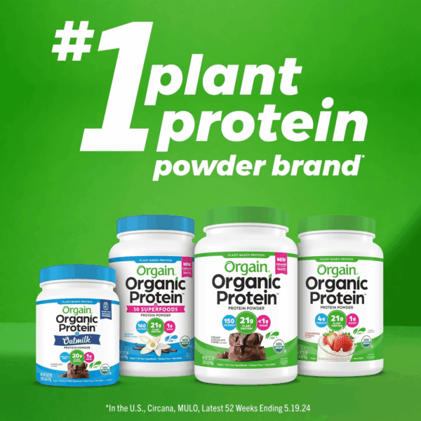 Organic Vegan Protein + 50 Superfoods Powder, Vanilla Bean - 21G Plant Based Protein, 8G Prebiotic Fiber, No Lactose Ingredients, Gluten Free, No Added Sugar, Non-Gmo, 2.02 Lb - Image 8