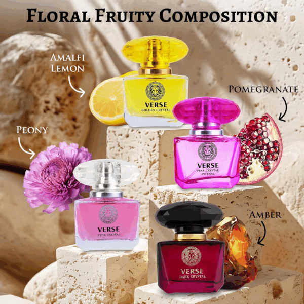Verse 4-Piece Mini Fragrance Set for Women Light One - Refreshing Combinations of Floral, Fruity & Woody Scents -Ideal EDP Beauty Gift for Birthday, Anniversary Infinity Breeze - Image 2