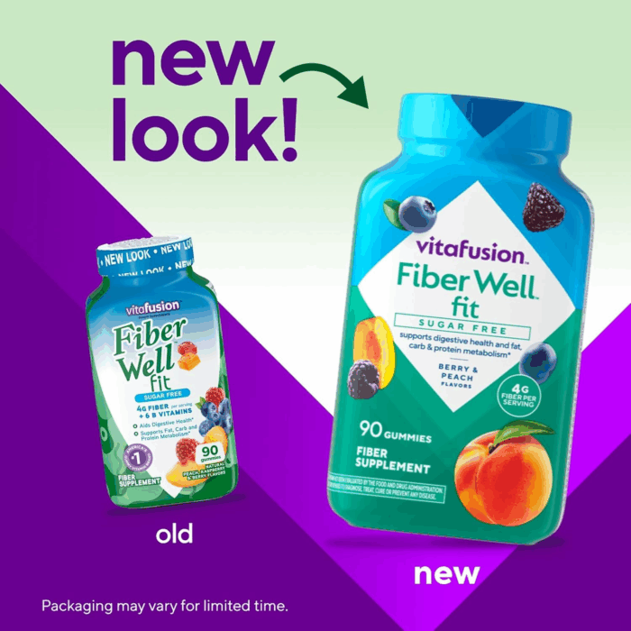 Fiber Well Fit Gummies Supplement, 90 Count (Packaging May Vary) - Image 2