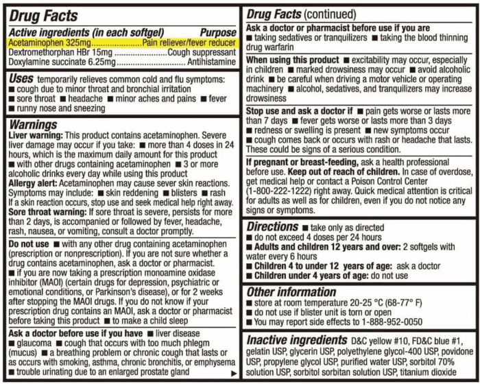 ® Nighttime | Cold & Flu Medicine | Powerful Multi-Symptom Daytime and Nighttime Relief (20 Softgels) (20 Softgels) - Image 6