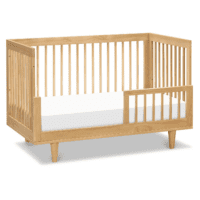 Marley 3-In-1 Convertible Baby Crib with Toddler Bed & Daybed Conversion, Durable & Easy to Assemble - GREENGUARD Gold Certified - with 4 Adjustable Mattress Heights - Honey - Image 4