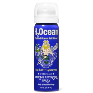 Piercing Aftercare Spray, Sea Salt Spray for Piercing Care, Organic Ear, Nose, Navel, Oral & Body Piercing Spray – 1.5Oz