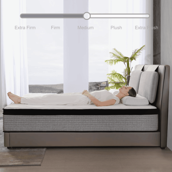 Queen Mattress, 10 Inch Queen Hybrid Mattresses in a Box with Memory Foam, Medium Firm Individual Pocket Spring for Edge Support, Fiberglass Free, Breathable, Certipur-Us - Image 9