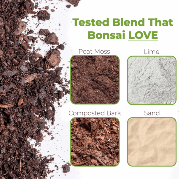 Bonsai Soil by  - 2Qts. | Premium All-Purpose Mix Bonsai Tree Varieties - Image 2