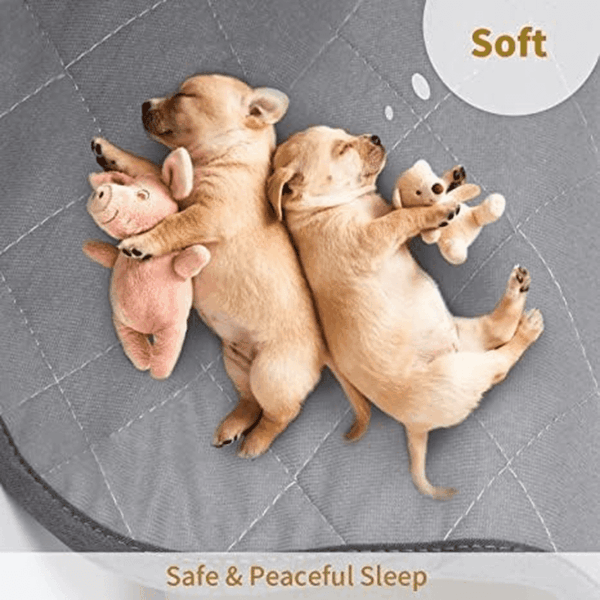 Washable Puppy Dog Pee Pad, 34" X52" Waterproof Whelping Training Pet Mat for Playpen, Crate, Potty, Floor, Bed, Sofa and Trunk, Reusable Pee Pads for Dogs, Cats, Bunny - Image 3