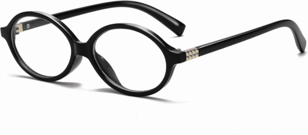 Fashion Oval Glasses for Women Men Retro round Tortoise Frame Blue Light Glasses Nerd Eyeglasses