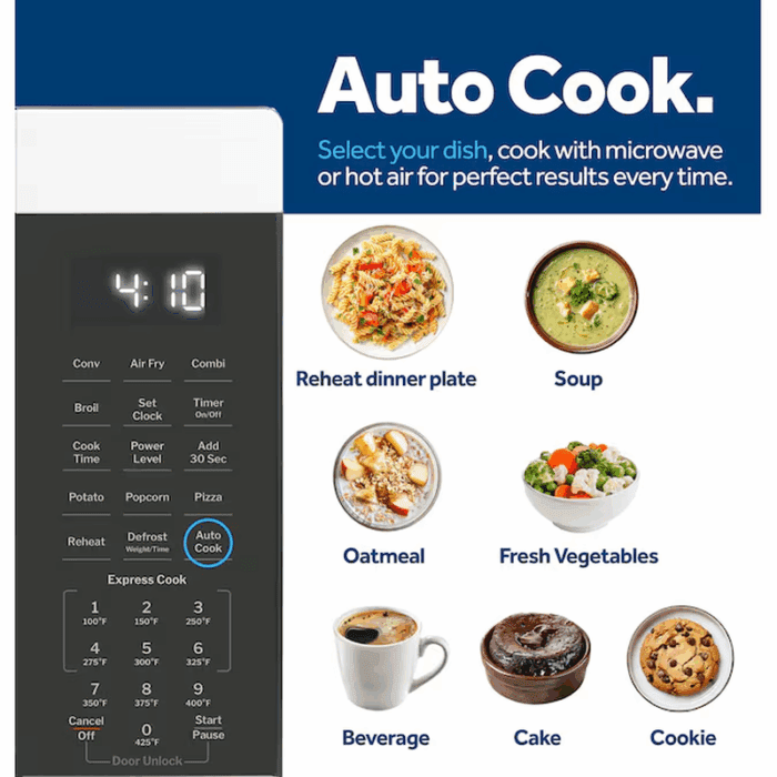 1.0-Cu Ft Small (Less than 1.5-Cu Ft) 1050 -Watt Air Fry Countertop Convection Microwave ( Stainless Steel ) - Image 9