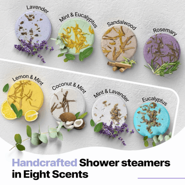 Shower Steamers Aromatherapy Birthday Gifts for Women -  8 Pcs Mothers Day Gifts for Mom Grandma Wife Her Men Teen Adults Bath Bombs Self Care with Natural Essential Oils Relaxation Home SPA - Image 2