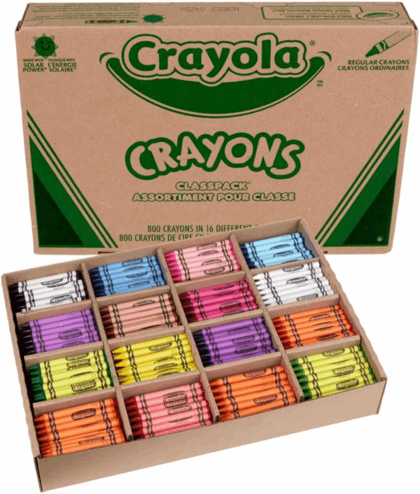 Bulk Crayon Classpack - 800Ct (16 Colors), Back to School Supplies, Kids Crayons, Teacher Classroom Must Haves, 3+ - Image 2