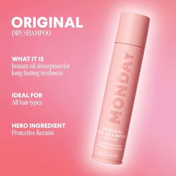 Dry Shampoo Original 6.7Oz, Freshens Hair, Absorbs Oil, Nourishes with Keratin, Protects Hair - Image 3