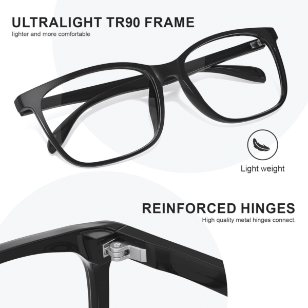 Blue Light Glasses for Women Blue Light Blocking Glasses Men Computer Gaming Blue Screen Glasses Mens Blue Light Blocker Glasses - Image 4