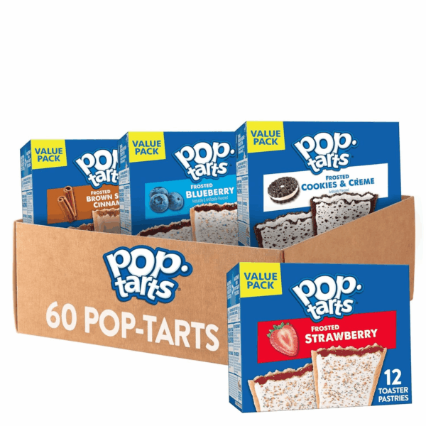 Toaster Pastries, Breakfast Foods, Kids Snacks, Variety Pack (5 Boxes, 60 )