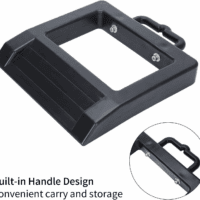Pallet Jack Stopper Truck Chock Heavy Duty Pallet Jack Chock 14.2" Length X 11.6" Width X 2" Height 2 Pack (Black) - Image 3