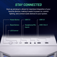 Skytech Archangel Gaming PC Desktop, Ryzen 5 5500 3.6 Ghz (4.2Ghz Turbo Boost), NVIDIA RTX 3050 (6GB) 6GB GDDR6, 1TB SSD, 16GB DDR4 RAM 3200, 650W Gold PSU, Wi-Fi, Win 11 Home - Image 5