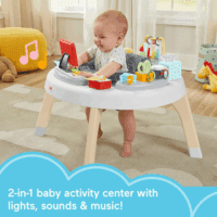Baby to Toddler Learning Toy 2-In-1 like a Boss Activity Center and Play Table with Lights Music and Sounds - Image 2