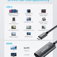 USB C to HDMI Adapter (4K@60Hz), 310 USB-C Adapter (4K HDMI), for Macbook Pro, Macbook Air, Pixelbook, XPS, and More (Compatible with Thunderbolt 3 Ports) - Image 4