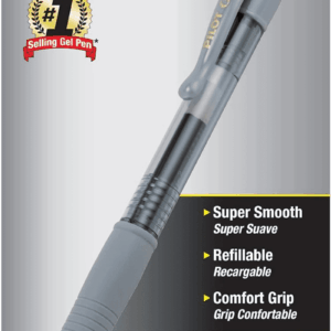 , G2 Premium Gel Roller Pens, Fine Point 0.7 Mm, Gray, Pack of 12