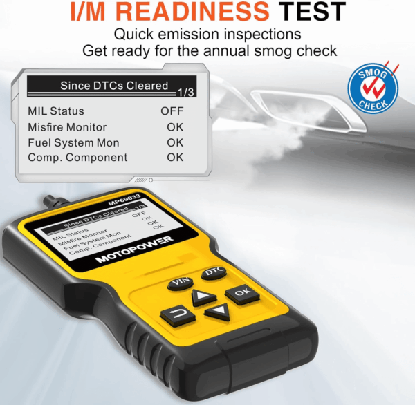 MP69033 Car OBD2 Scanner Code Reader Engine Fault Scanner CAN Diagnostic Scan Tool for All OBD II Protocol Cars since 1996, Yellow - Image 3