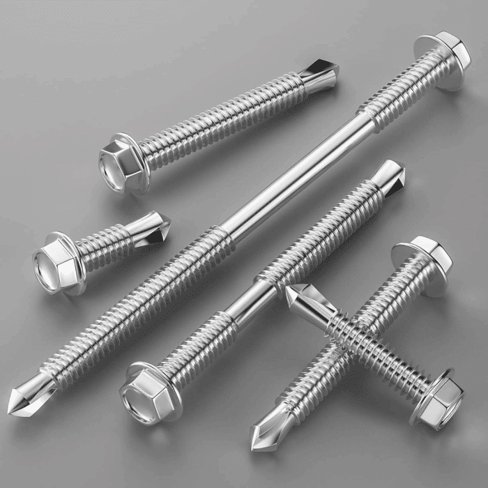 (300Pcs) #8×3/4" Hex Washer Head Self Drilling Screws, 410 Stainless Steel Metal Sheetscrews，Tek Screws, Self Drilling Screws, Self Tapping Screws,Sheet Metal Screws - Image 4
