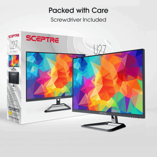 4K IPS 27" 3840 X 2160 UHD Monitor up to 70Hz Displayport HDMI 99% Srgb Build-In Speakers, Black 2021 (U275W-UPT) - Image 2