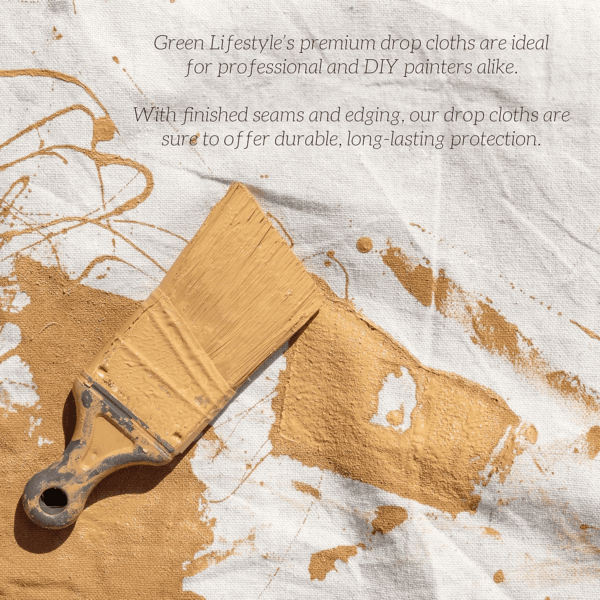 All Purpose Canvas Drop Cloth - Canvas Tarp, Fabric Drop Cloth Curtains, Drop Cloth for Painting, Floor & Furniture Protection, Painters Drop Cloth, Paint Drop Cloth (Canvas Sheet 4X12) - Image 5