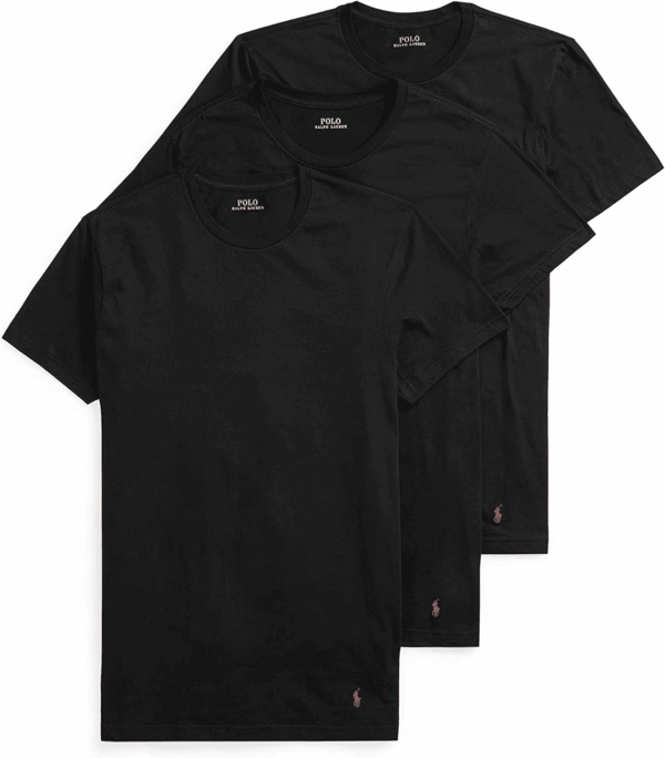 Men'S Classic Fit Cotton Crew Undershirts, 3 Pack