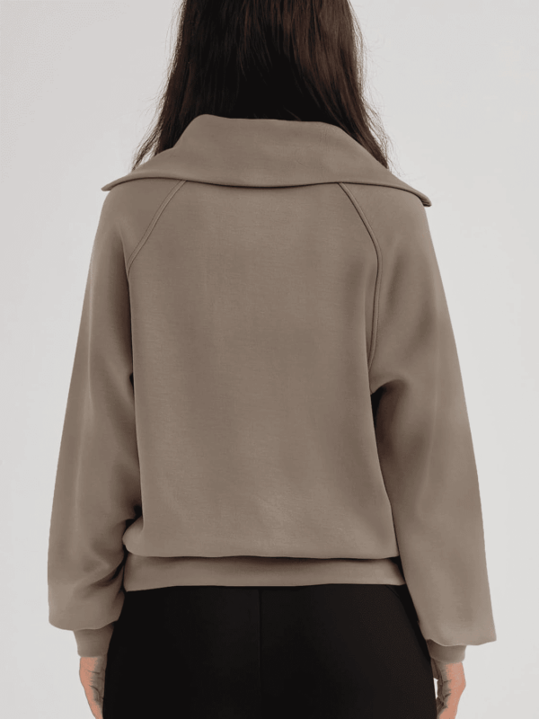 Womens Oversized Sweatshirts Half Zip Pullover Long Sleeve Quarter Zip Hoodies Teen Girls Fall Y2K Clothes - Image 4