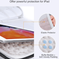 Electronic Organizer Travel Case Large, Hard Case for Electronics, EVA Tech Organizers, Travel Cable Bag with Shoulder Strap, Charger Organizers Carrying Cases for Ipad(Up to 11’’) - Image 4