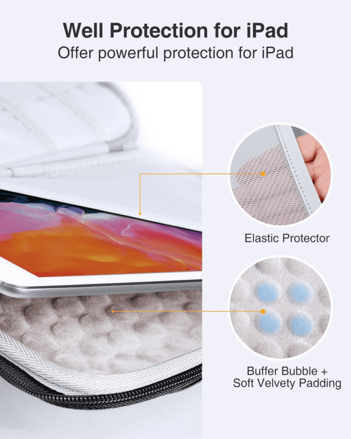 Electronic Organizer Travel Case Large, Hard Case for Electronics, EVA Tech Organizers, Travel Cable Bag with Shoulder Strap, Charger Organizers Carrying Cases for Ipad(Up to 11’’) - Image 4