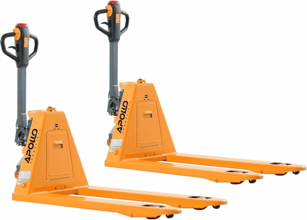 Full Electric Pallet Jack 3300 Lbs Capacity, 48" X 27" Forks, Powered Pallet Lift Truck, Li-Ion Battery for Indoor Storage and Material Handling-2Pc