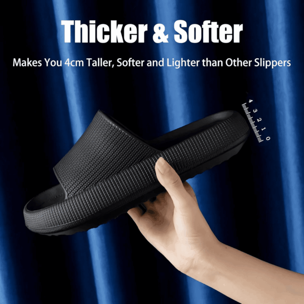 Cloud Slippers for Women and Men, Pillow House Slippers Shower Shoes Indoor Slides Bathroom Sandals, Ultimate Comfort, Lightweight, Thick Sole, Non-Slip, Easy to Clean - Image 3