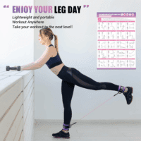 Ankle Resistance Bands with Cuffs for Working Out, Kickbacks, Hip, Leg and Glute Exercise - Training Poster Included - for Women - Image 7