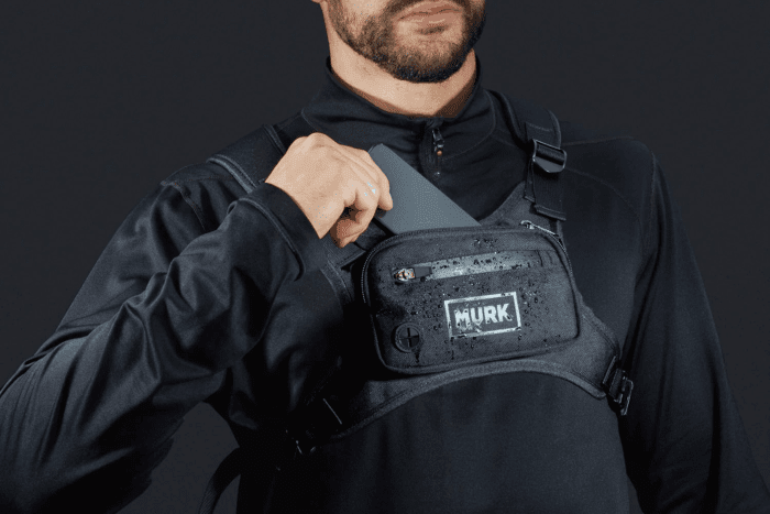 Water Resistant Chest Pack - Running Vest for Workouts, Running Phone Holder Extra Storage, Lightweight Running Pack - Image 6
