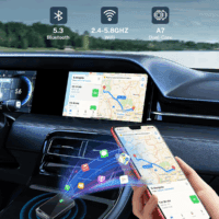 Wireless Carplay Adapter for Apple Iphone (2024 Upgraded) - Multi-User Seamless Connection for Convert Wired to Wireless Car Play Adapter - No Latency from Ios 10+ to Screen W/Usb C (Gray) - Image 3