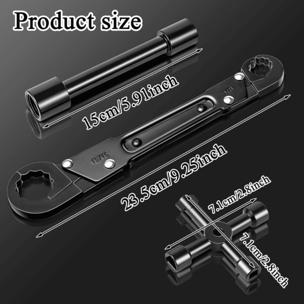 Angle Stop Wrench Kit, Plumbing Tools, Angle-On Plumber Wrench for Quick and Hassle-Free Angle Stop and Supply Nut Installations - Image 2