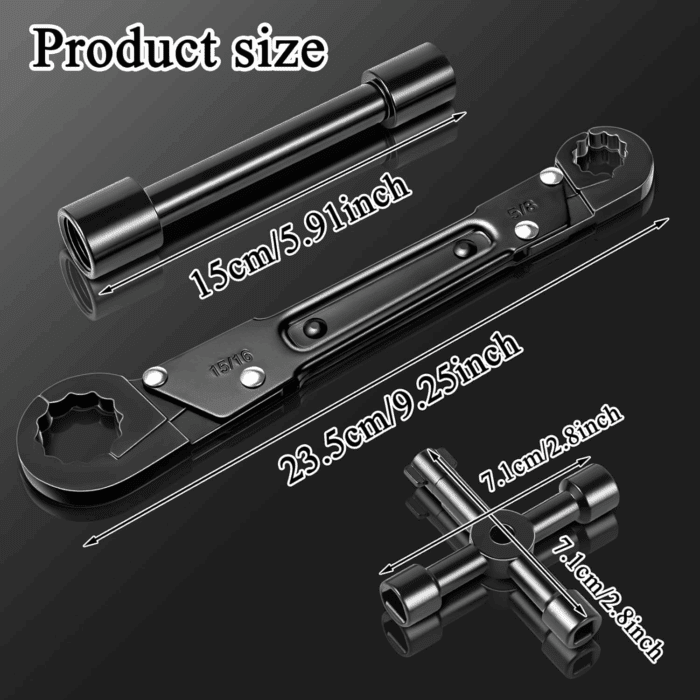 Angle Stop Wrench Kit, Plumbing Tools, Angle-On Plumber Wrench for Quick and Hassle-Free Angle Stop and Supply Nut Installations - Image 2