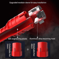 8 in 1 Multifunctional Sink Bathroom Wrench, Plumbing Installation Tool Household Water Pipe Faucet Washing Basin Corner Valve Sink Repair Removal Tool - Image 3