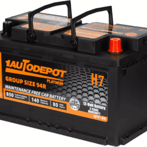 BCI Group 94R Car Battery, 12V 80Ah Size H7 Automotive Battery Premium Maintenance Free AGM Batteries, 850CCA, 140RC