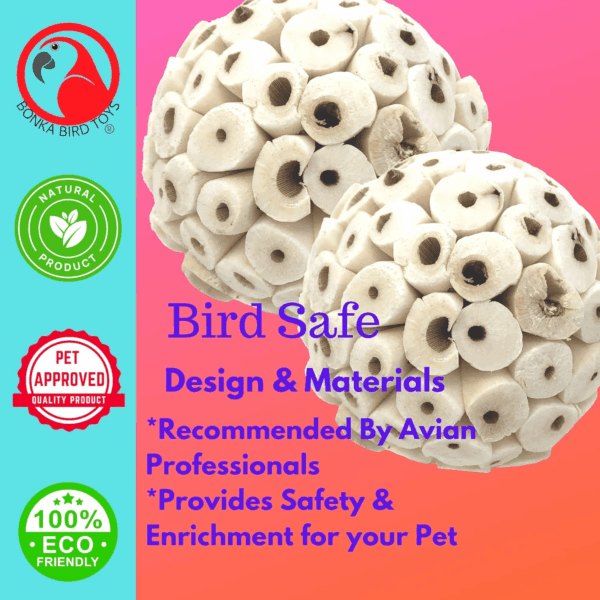 2363 Pk2 Large Sola Atta Ball Bird Toys - Image 4