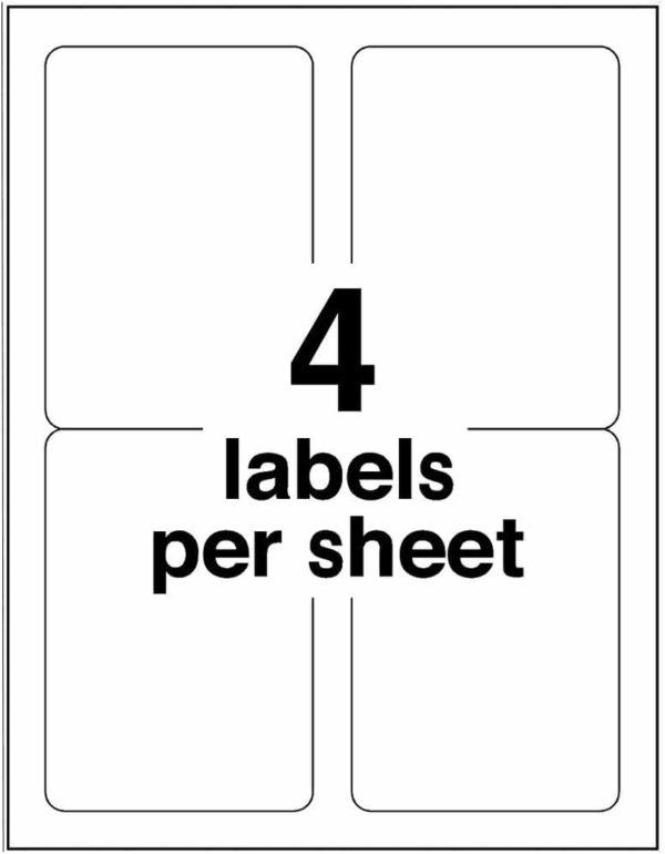 Printable Shipping Labels with Sure Feed, 3-1/2" X 5", White, 400 Blank Mailing Labels for Laser Printers (5168) - Image 11
